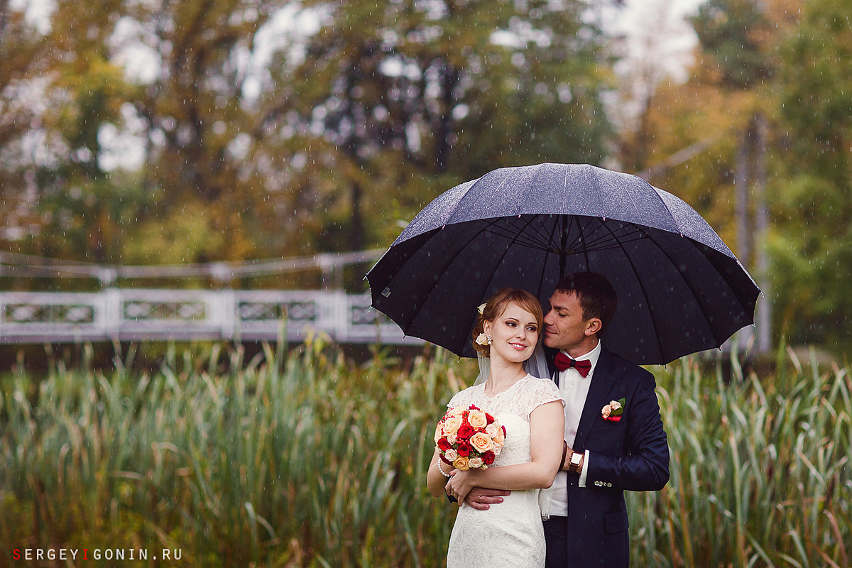Свадьба под зонтом